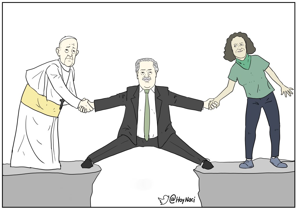 en la iglesia y en la&nbsp;procesión